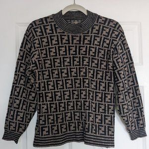 Fendi Vintage FF Zucca Monogram Sweater